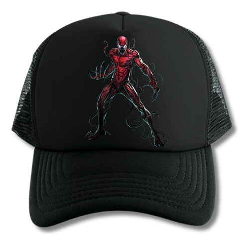 Gorra Trucker Toxin Symbiote Villano Spiderman Series Black 