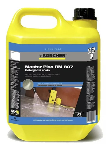 Detergente Master Piso Rm 807 5l Karcher Linha Profissional