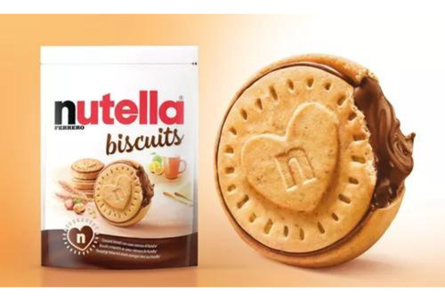 2 Nutella Biscuit Biscoito Wafer Creme De Avelã Ferrero 193g
