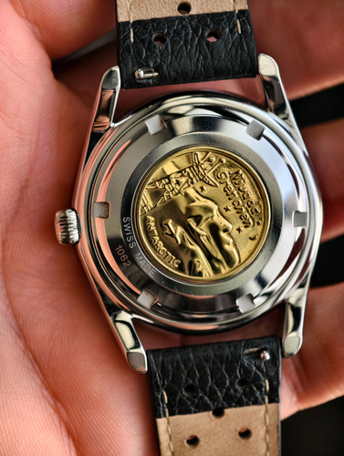 Reloj Nivada Grenchen Super Antartic 3.6.9 Automático Negro Plateado Negro (Usado)
