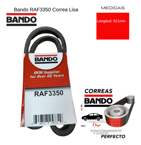 Correa Aire Acond Nissan Pick Up King Cab 2.5 1987 1998