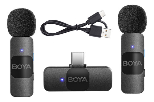 Sistema De Micrófono Inalámbrico Boya By-v20 De 2,4 G Con Un