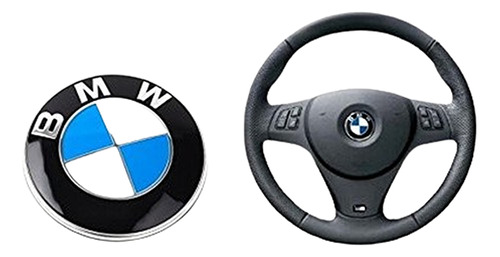 Emblema Bmw Volante 45mm Clásico Azul Blanco Serie 1,2,3,4,x