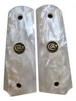 Comprar Cachas Nacaradas Blancas Con Moneda Logo Colt 1911 38 45