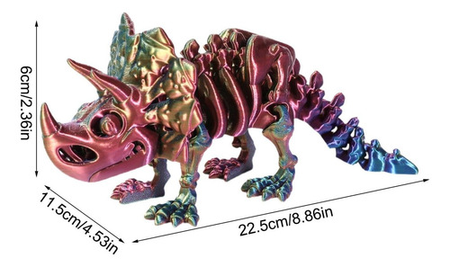 Figura De Dinosaurio Impresa En 3d, Juguete De Dinosaurio
