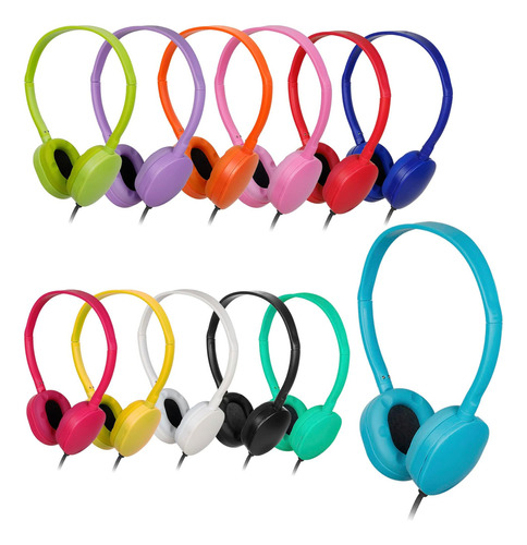 Osszit Auriculares Niños A Granel, Paquete 24, Multicolor Al