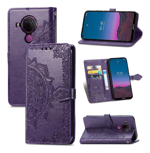 Funda Con Tapa Tipo Cartera Sd60 Para Nokia 5.4