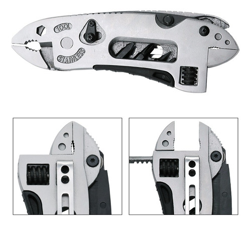 Imagen 7 de 9 de Llave Multiherramienta Alicate Pinza Multifuncion Navaja