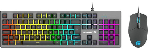 Kit Semi Mecânico Teclado+mouse Gamer Rainbow Ranger Fortrek