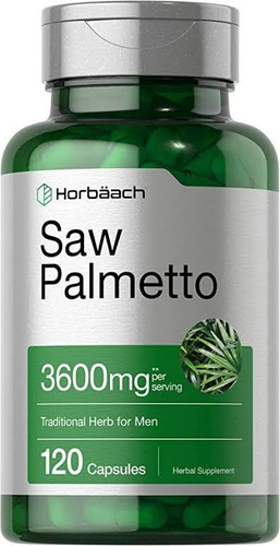 Saw Palmetto Extracto 2400mg 120 Cápsulas Usa Selladas