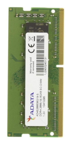 Imagem 2 de 2 de Memória Ddr4 Notebook Adata 8gb 2666mhz - Ad4s266638g19-s Nf