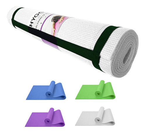 Imagen 8 de 10 de Paxk X12 Mat Yoga Pilates Antideslizante Pvc 3mm + Correa