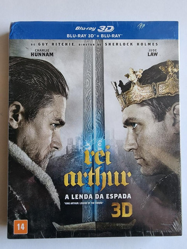 Blu-ray Rei Arthur A Lenda Da Espada 2d E 3d Lacrado