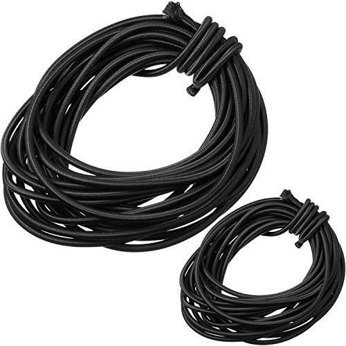 1 8 25 Pie 4 Cuerda Elastica Choque Nailon Para Kayak Negro