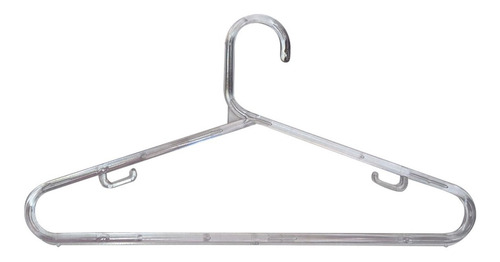 Imagem 1 de 6 de Lote De 100 Cabides Acrílico Transparente Cristal Kit- 8mm