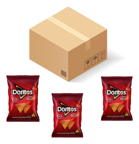 Kit C/ 30 Doritos 32g Mini Pacotinhos Sabor Queijo Nacho