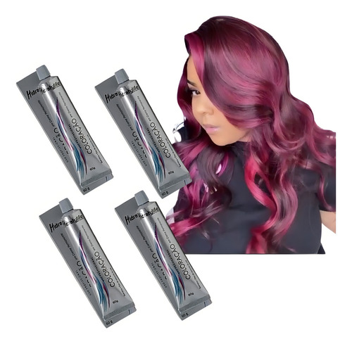 4 Un Tinte Para Cabello Vino Marsala 66.26 Hidraty / Mairibel Tono Vino Marsala N 66.26