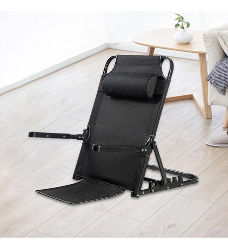 Respaldo De Cama Plegable Ajustable Lazy Floor Silla Soporte