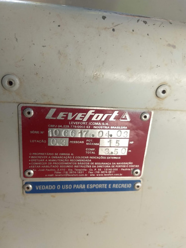 Barco Aluminio Leve Fort 3,50 Mts ( Usado P/motor Ate 15hp )