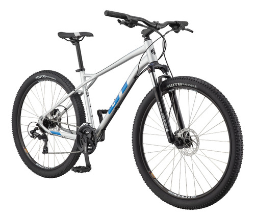 Bicicleta Montaña Gt Agressor Expert 29'' 3x8 Disco Hidrául Color Plateado Sm