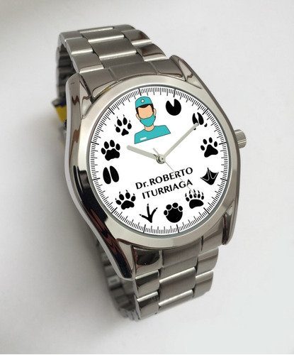 Reloj  Mod. Vet, Veterinario   Personalizado (acero) 