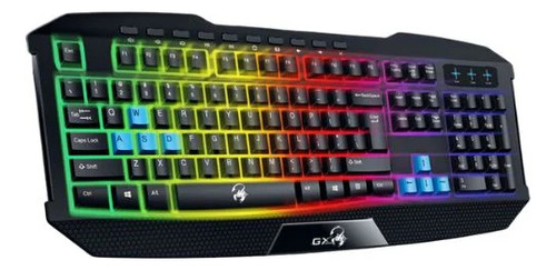 Teclado Gx Genius Scorpion K215 Usb Rgb Programa Resistente 