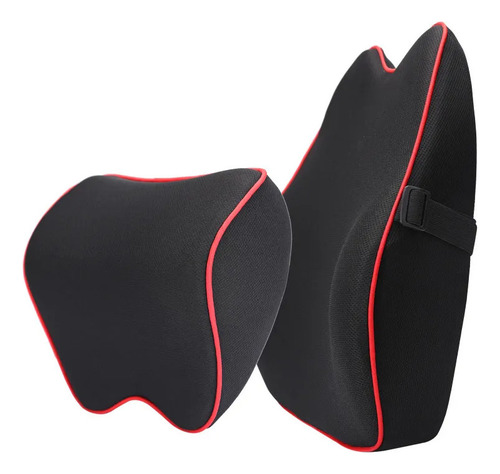 Cojin Soporte Cuello Y Lumbar Para Auto Almohada Memory Foam