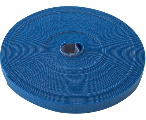 Velcro Doble Faz 20 Mts X 2cm Ancho. Azul. Amarra Cables