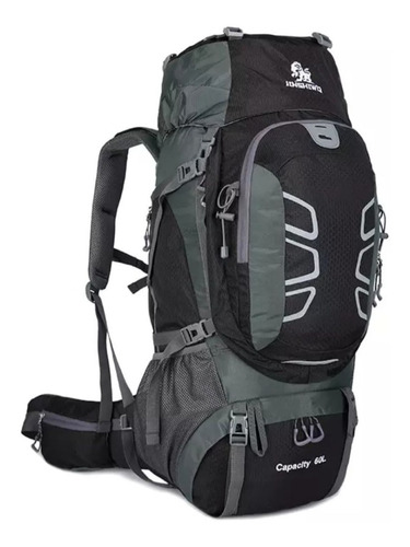 Mochila 60l Trekking Impermeable /camping/montaña Soporte