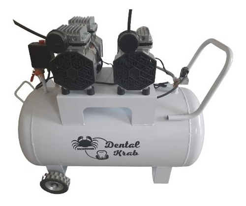 Compresor de aire mini Electrico portátil Iron krab 2hp72ik monofásico 72L 2hp 110V blanco