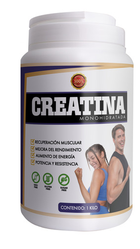 Creatina Mono Hidratada 100% Pura - Presentación:1 Kilo