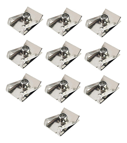 10 Piezas Clips Tipo U Con Rosca Tuerca De Clip Tipo U M8