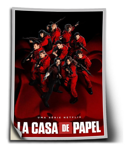 Adesivo Series De Tv La Casa De Papel Lcdp  Auto Colante A2