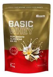 Suplemento Growth Supplements Basic Whey 1kg - Foto oficial e menor preço