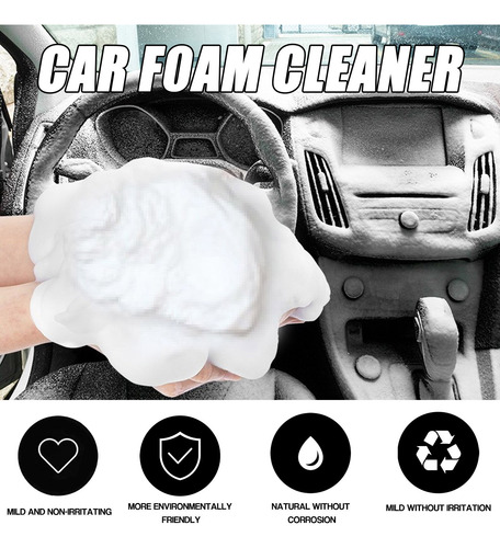 Limpiador De Espuma Para Tapicería De Automóviles Sin Lavar,