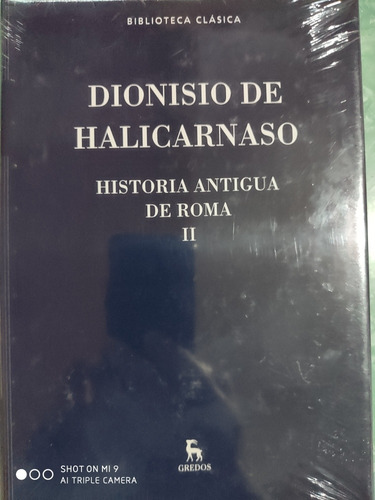 Dionisio De Halicarnaso Tomo 2 -  Nuevo - Gredos Tapas Duras