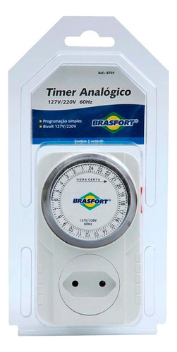 Timer Analogico Brasfort Bivolt 8769