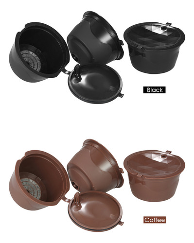 Juego De 3 Cápsulas De Café Con Filtro De Café Reutilizable