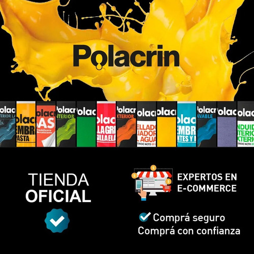 Imagen 6 de 8 de Masilla Sella Grietas Fijador Polacrin 4 Lts Techos Elastica