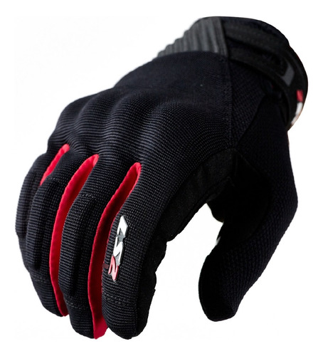 Guantes Moto Cortos Ls2 Dart 2 Hombre Negro Rojo P Color Negro/rojo Talle M