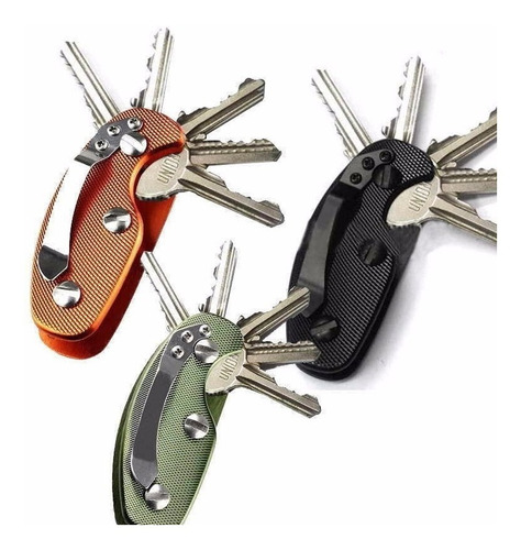 Smart Key Clip Organizador De Llaves Edc Compacto 5 Llaves