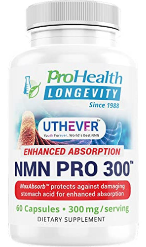 Imagen 1 de 7 de Suplemento Vitamina B3 Nmn Pro 300: Solo Nmn Clínicamente P