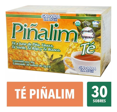 Té Piñalim 30 Sobres Pack 2 Piezas