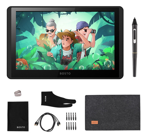 Zk Compatible Monitor Gráfico Para Tableta Bosto 12hd-a