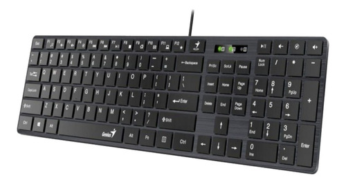 Teclado Genius Slimstar 126 Wired Multimedia 