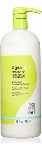 Sin Devacurl Poo, Acondicionado Limpiador 32 Oz