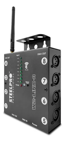 comprar Splitter Divisor De Señal Dmx 8 Salidas Dmx512 - Steelpro