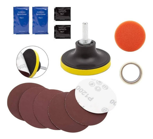 Kit Pulidor De Focos Auto Restauración Focos Micas Plásticas