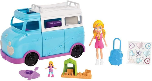 Muñeca Polly Pocket la glamurosa furgoneta de camping material plástico Mattel Ftp74