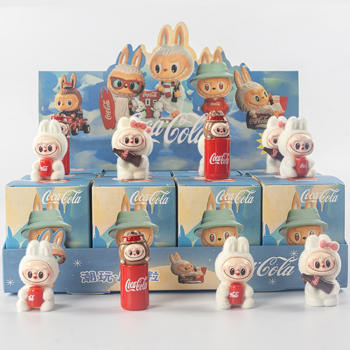 Labubu Caja Sopresa Muñequito Chibi Cocacola Kawaii C/u